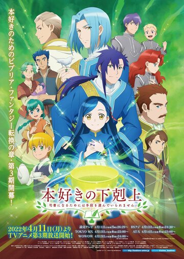 Аниме «Власть книжного червя»